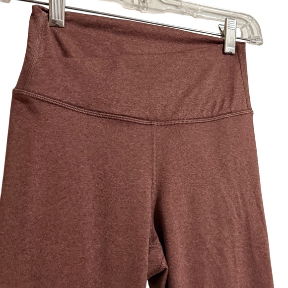 Old Navy High Waisted Leggings Rose Copper Heathered Activewear Womens Size XS - Picture 2 of 5